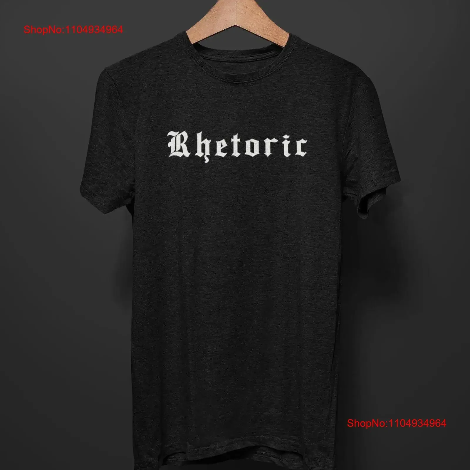 تي شيرت Rhetoric تي شيرت رائع مضحك نطري سياسي لديمقراطي الجمهوري ميمي شعار حديدي سياسة منفعل عتيق مغسول غير رسمي #1