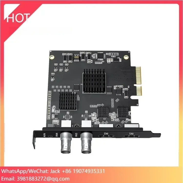 

Acasis 4-Channel SDI and HD-Compatible Audio Video Capture Card Game Live Streaming Box Recording for PS4 DVD Camcorder Camera