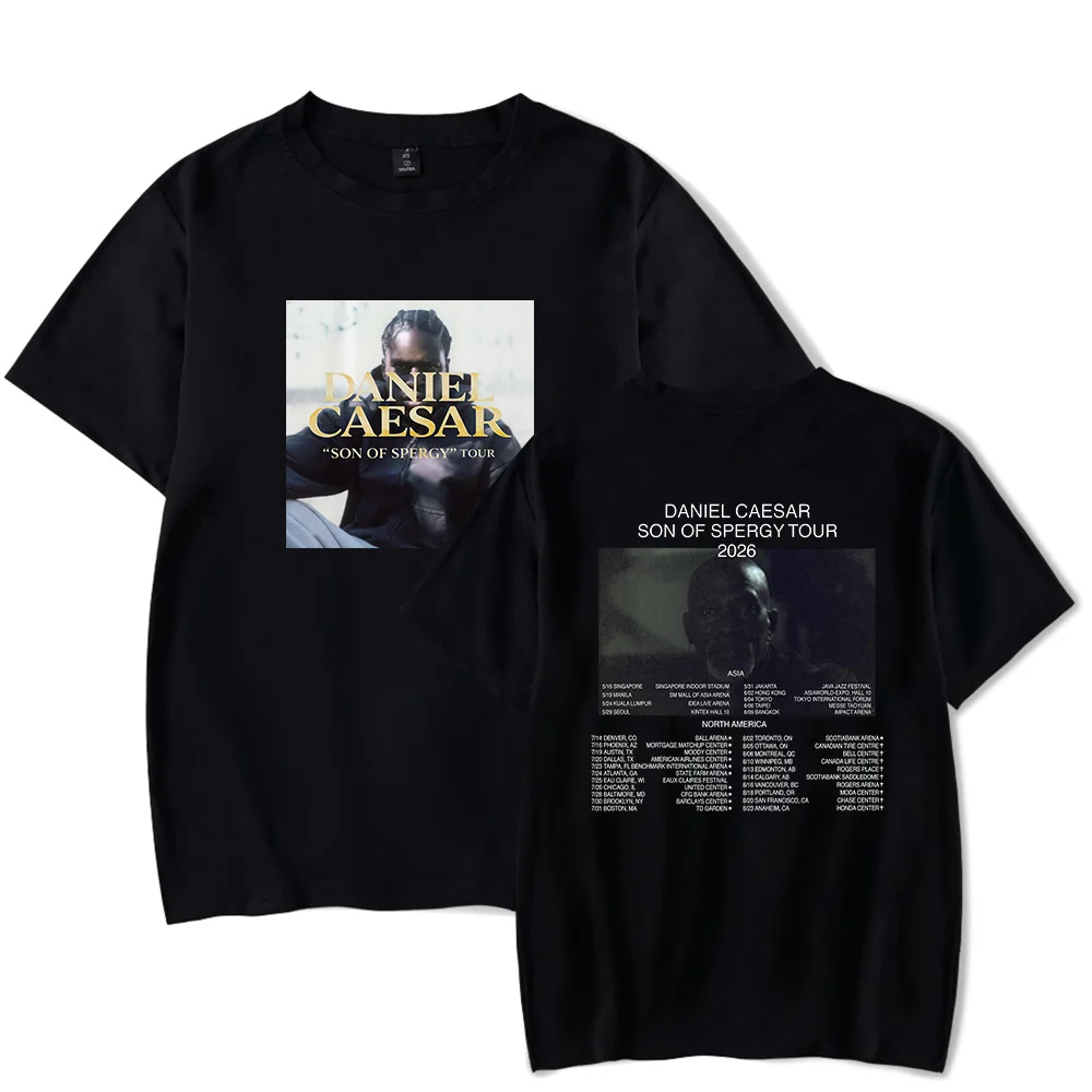 Daniel Caesar Son of Spergy tour T-shirt Summer Unisex 2026 Short-sleeved Casual Design Tee