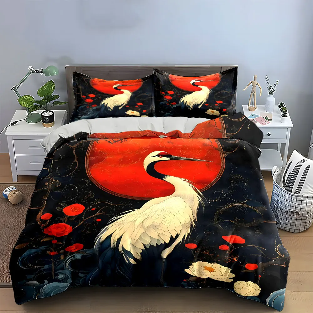 Elegant Crane Set for Decoration Multiple sizes kid's and adults' bedroom Exquisite 3PC bedding set, gift