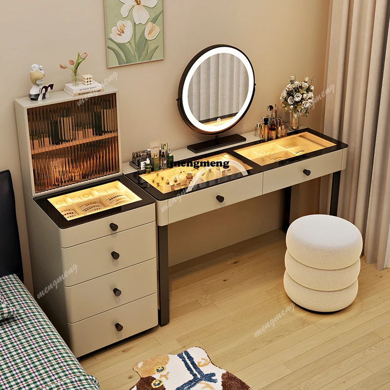 

Cheap Chinese Vanity Table Interior Big Size Shelf Girl Unique Wooden Dressing Table Fashion Mesa De Maquillaje Salon Furniture