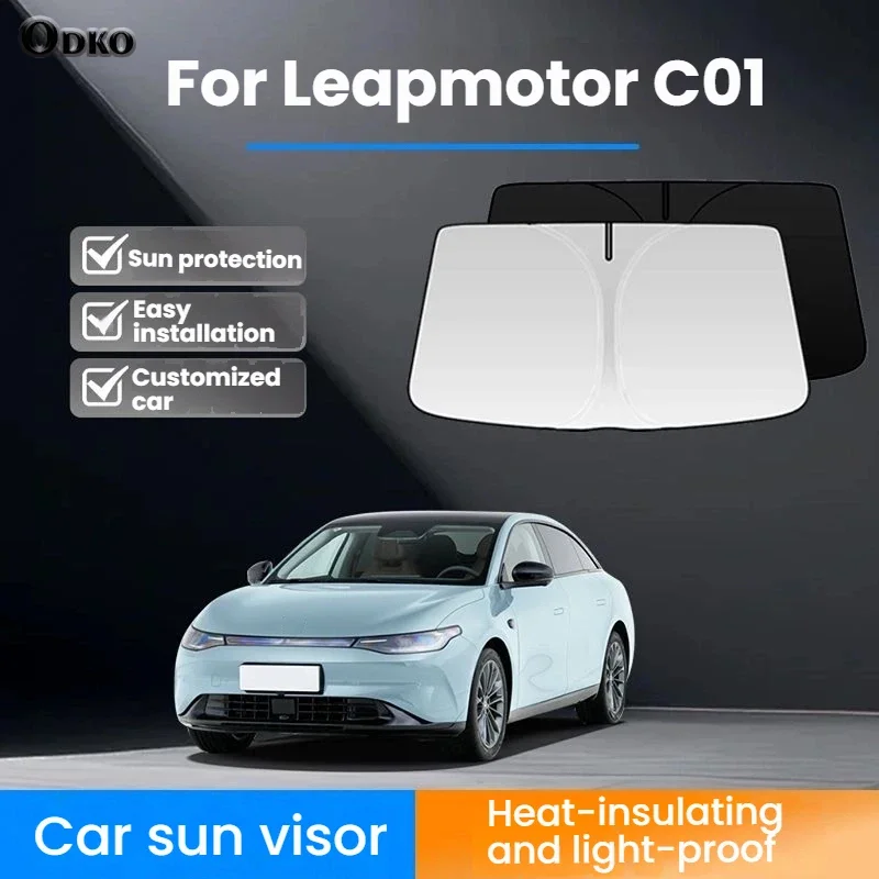 

Солнцезащитный козырек на лобовое стекло для Leapmotor C01, индивидуальный, с защитой от УФ-излучения и теплоизоляцией
