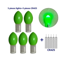 야광 스틱 + 5CR425 물고기 유인 전자 라이트 스틱, 바다 낚시, 밝은 스틱, 낚시 태클 액세서리, 5 개