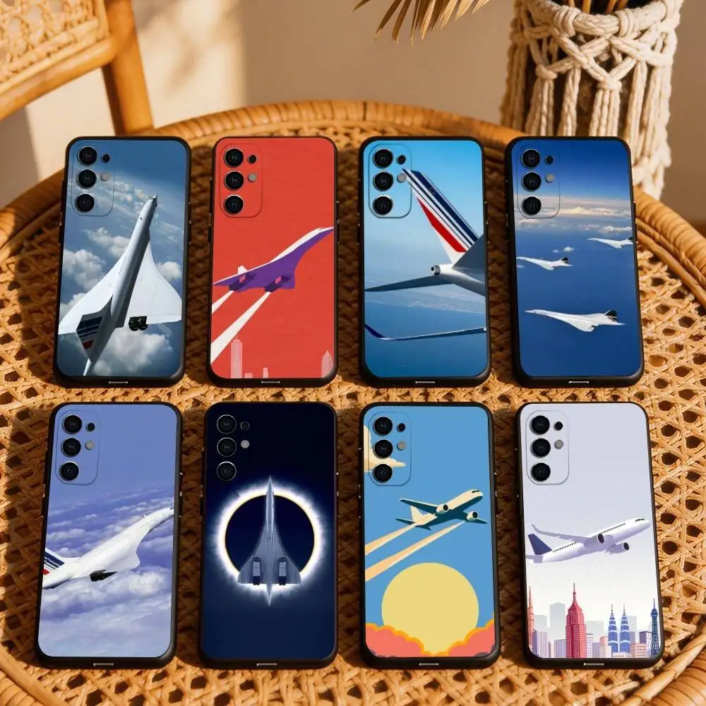 Cool C-Concorde A-Air F-France Phone Case For Samsung S25,S24,S21,S22,S23,S30,Ultra,S20,Plus,Fe,Lite,Note,10,Black Cover