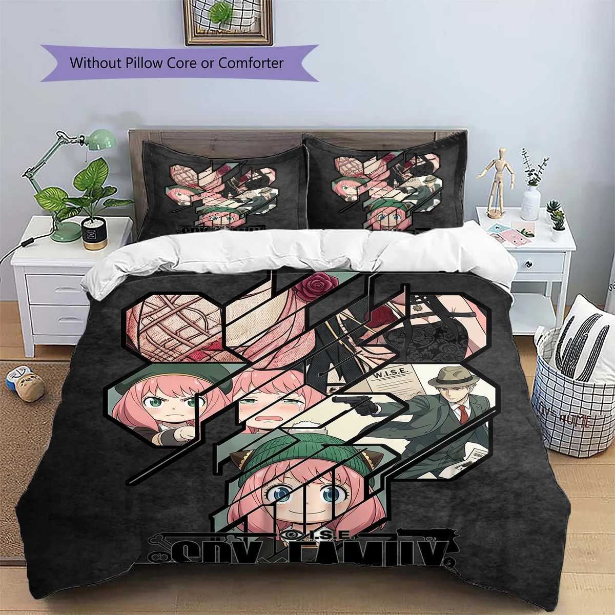 SPY×FAMILY Unique Pillowcase & Duvet Cover Set | Anime Themed | Bedroom Collection | Great Gift for Enthusiasts YUN6511