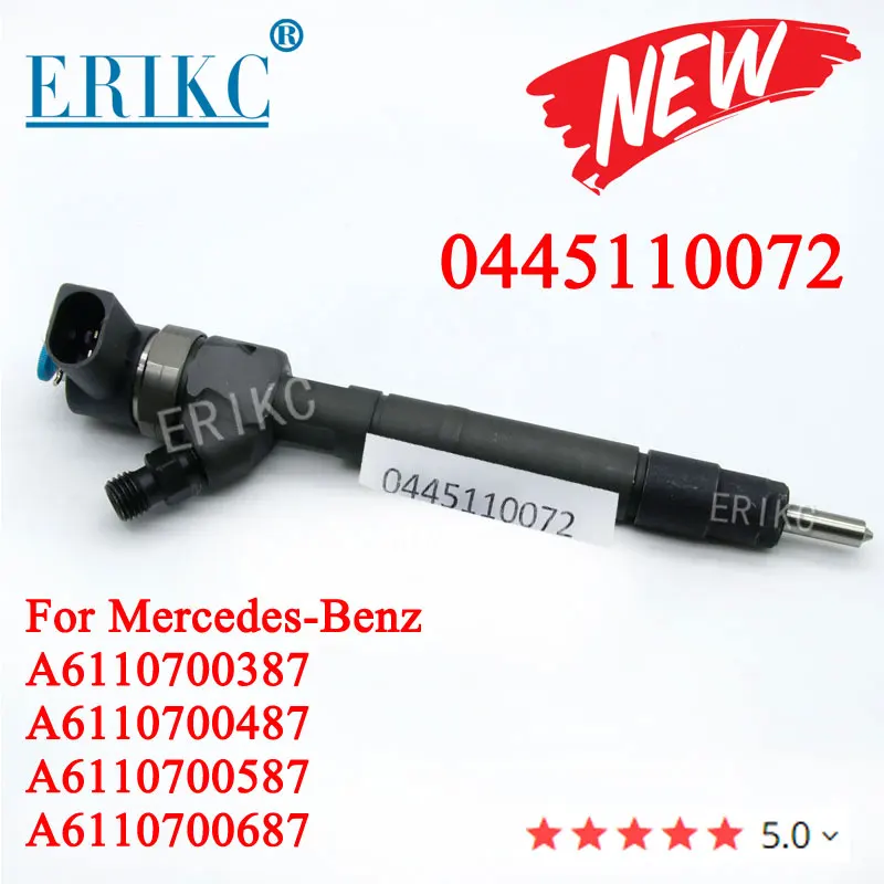 0445110072 Diesel Injection Pump Parts Nozzle 0 445 110 072 Common Rail Fuel Injector 0445 110 072 for MERCEDES-BENZ