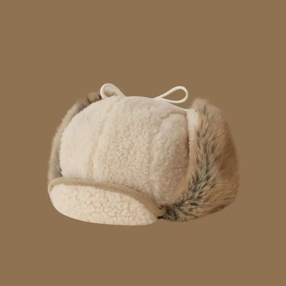 Weiche, winddichte Wintermütze für Piloten, kältebeständig, warm, Skimütze mit Ohrenschutz, verdickte Ohrenschützer, zum Skifahren. – Detail 9