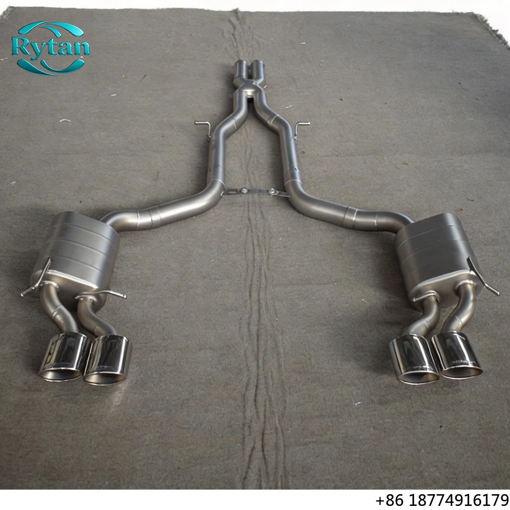 

Valved Stainless Steel Valvetronic Exhaust System Catback Mirror Polished TIG Welded for C63