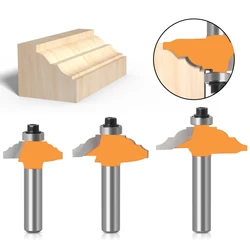 Fresa de 8MM para tallado de madera, fresadora de extremo recto, recortadora de limpieza, embellecedor de esquina, caja de Cala redonda, 1 ud.