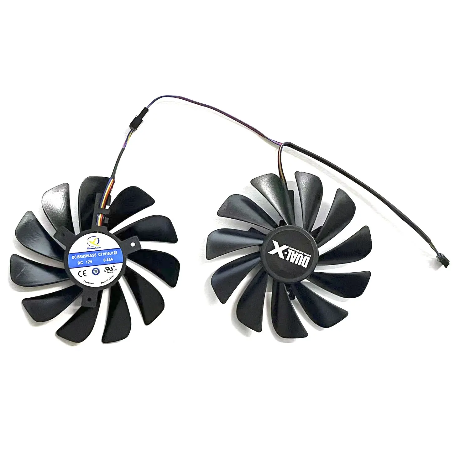 DIY new GPU fan 4PIN 95MM R9 380 390 GPU fan suitable for Sapphire R9 370X 4G D5 Ultra Platinum OC graphics card cooling