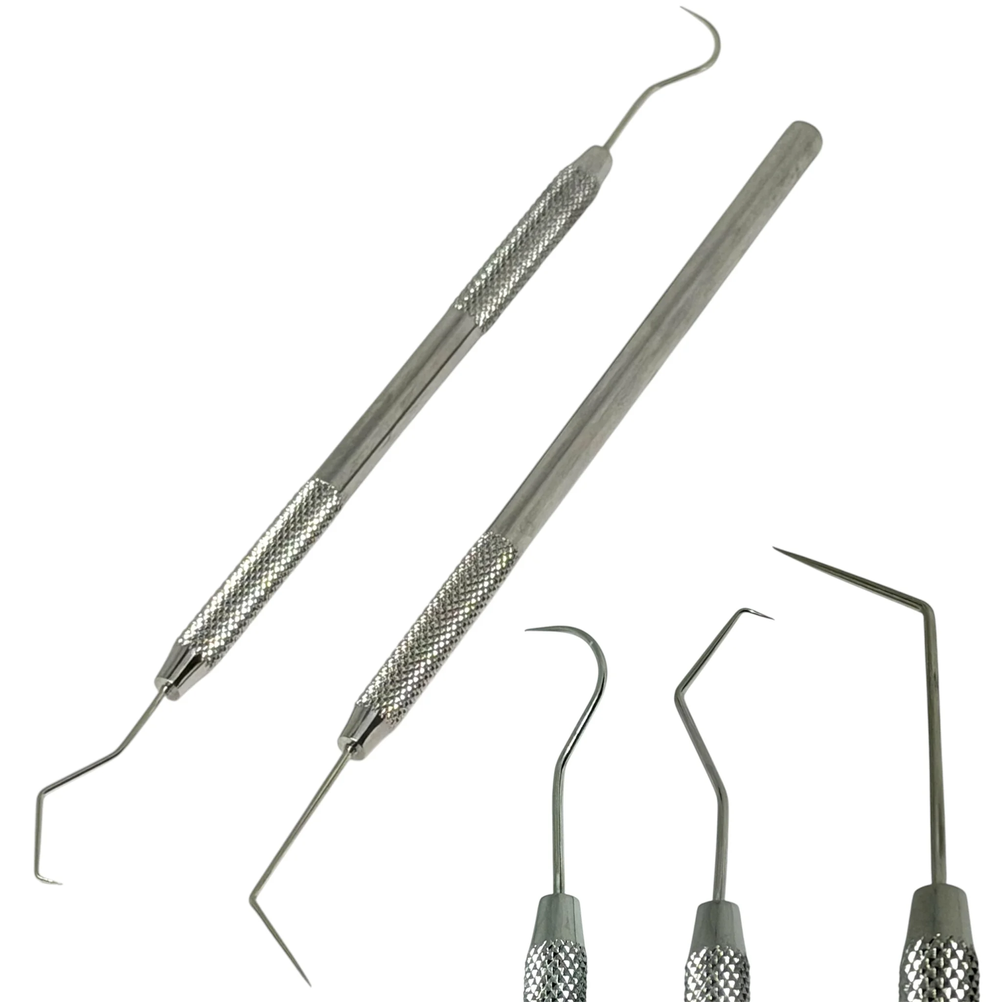 1pc Dental Periodontal Explorer Probe Stainless Steel Dentist Teeth Clean Hygiene Dentists Instruments Teeth Cleaning Tool