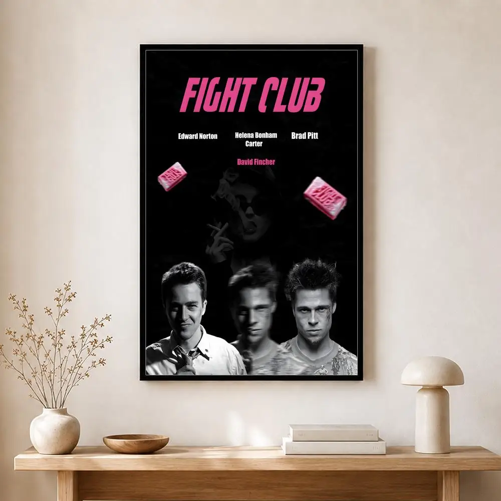 Film-Poster „Fight Club“, selbstklebender Kunst-Aufkleber aus wasserfestem Papier, Wanddekoration für Kaffeehaus, Bar, Zimmer – Detail 13