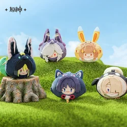 Game Genshin Impact Tivat Zoo Series Ganyu Xiao Diona Wriothesley Freminet Cyno Plush Doll Dango Keychain Pendant Cosplay Gift