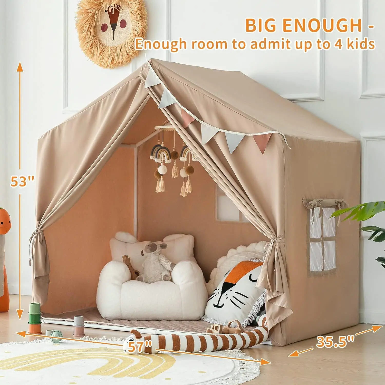 Grand enfants Playhouse enfant jouets tente enfant jouer tente garçon fille château intérieur extérieur enfants maison jouer balle fosse piscine Playhouse Cubby