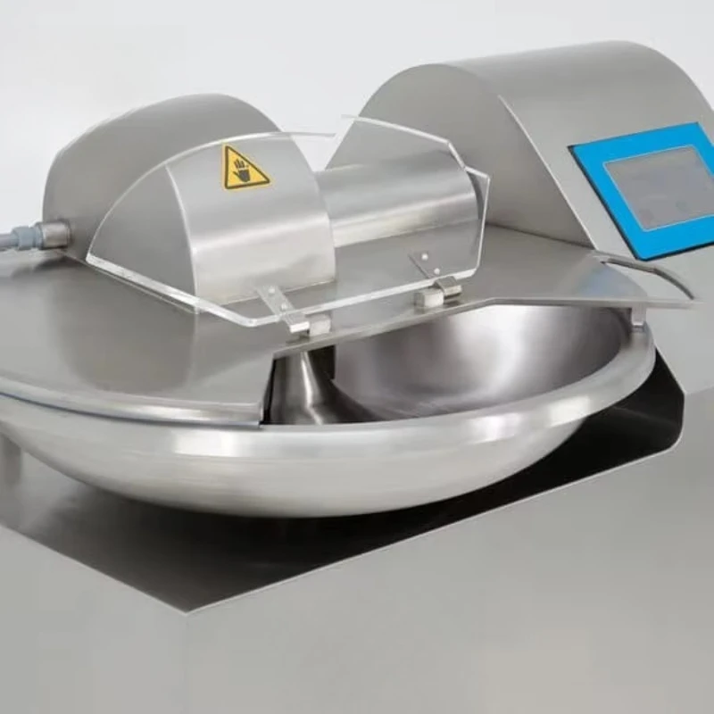 KEMES New Industrial Butchery Equipment High Speed Stainless Steel Meat Bowl Cutter & Chopper Machine with 25L Hopper