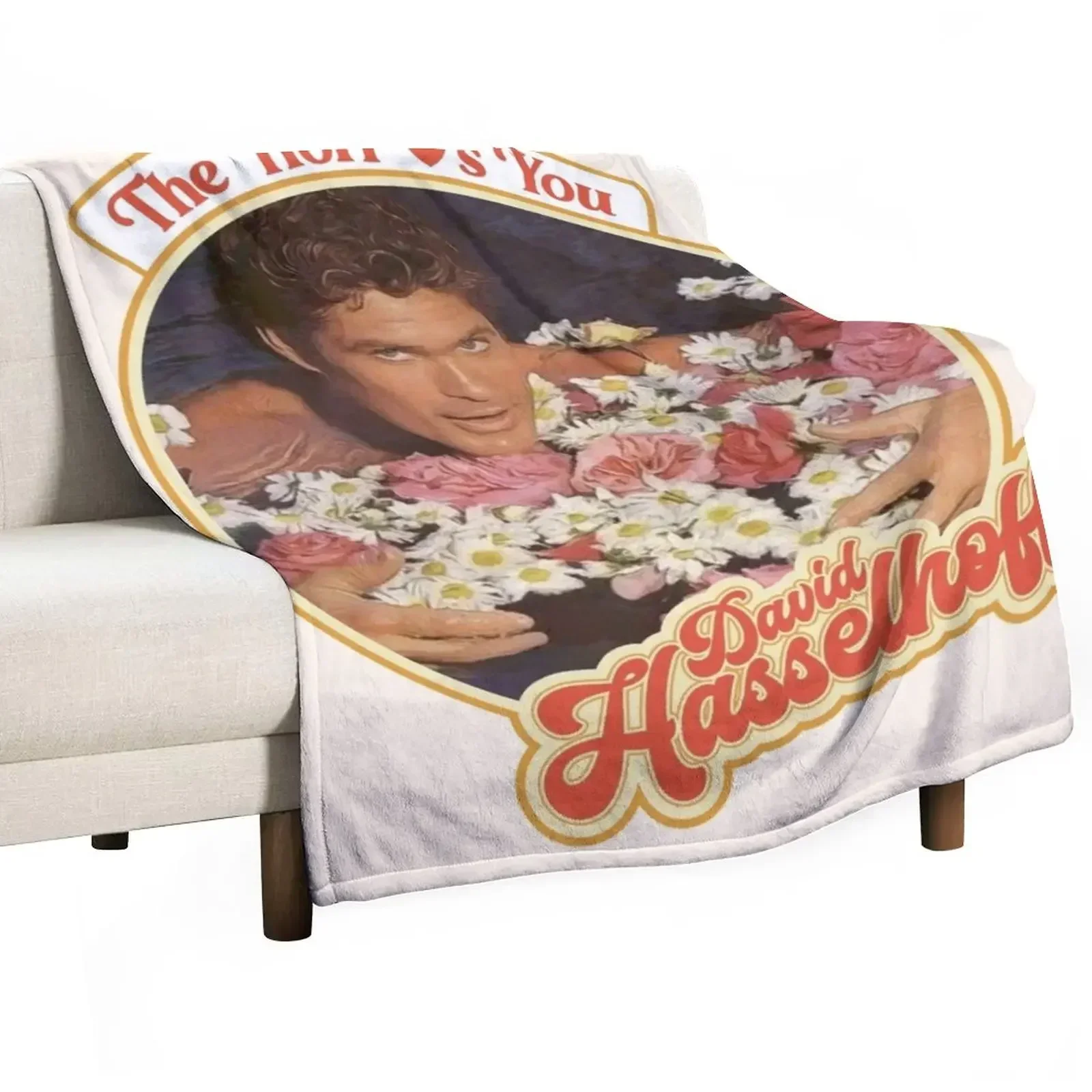 

The Hoff Loves You Throw Blanket Kid'S wednesday Blankets