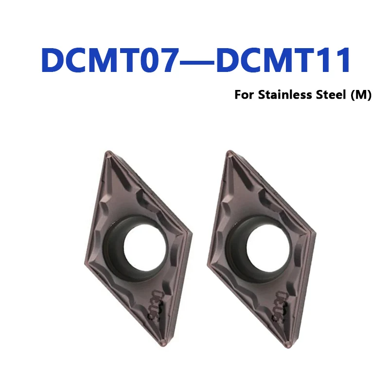 

Original Inserts DCMT11T304-HMP DCMT070204-C25 PC9030 PC5300 DCMT11T302 DCMT070202 DCMT11T308 For Internal Turning Tool Holder