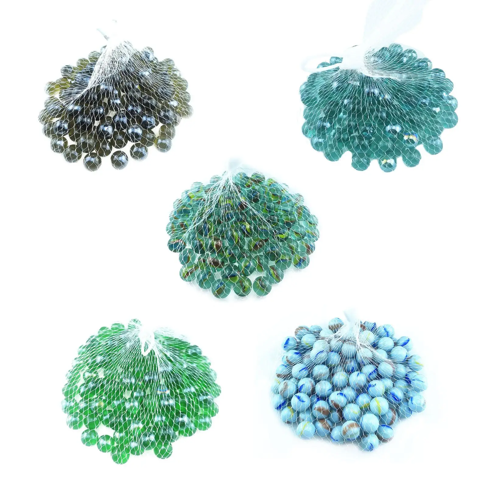 Color Mixing Glass Marbles Bulk Set 100 Pcs for Kids Marble Games Birthday Gifts Home Decoration Party Favors