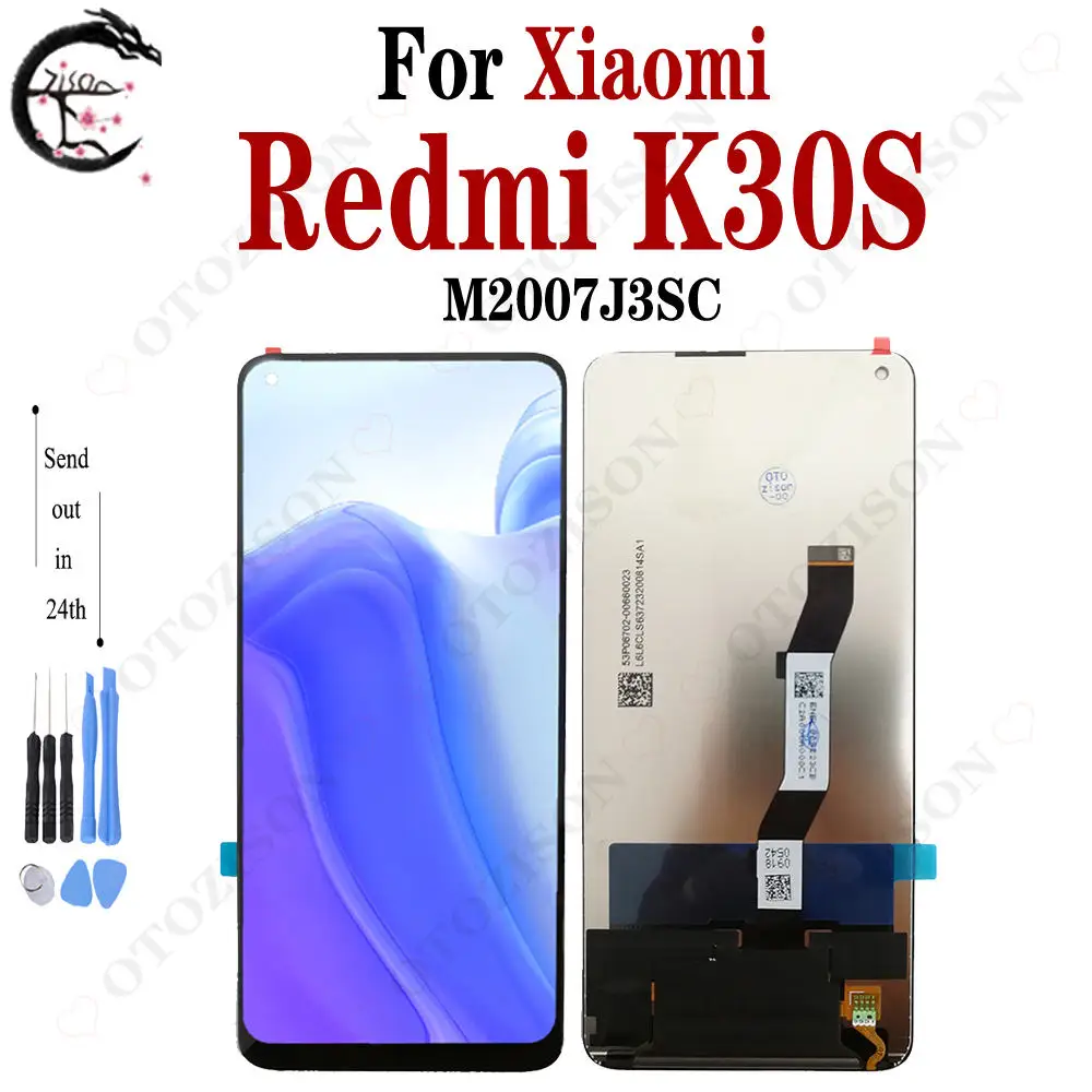 ЖК-дисплей 6,67 дюйма с рамкой для Xiaomi Redmi K30S, дисплей M2007J3SC, сенсорный дигитайзер в сборе, запасные части для экрана Redmi K30S