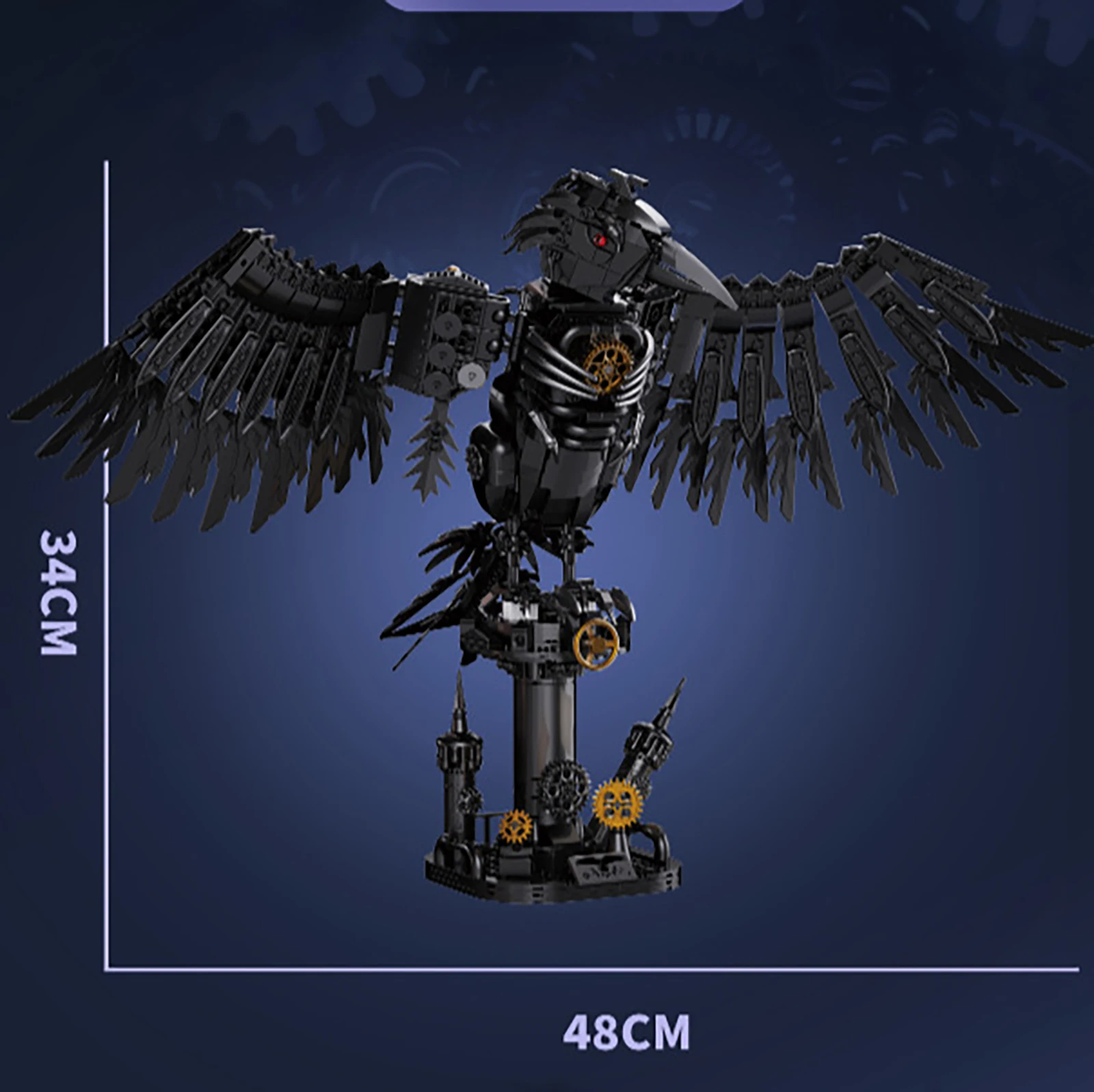 DK7063 الغراب الميكانيكية 1018 قطعة اللبنات الإبداعية التقنية نموذج لتقوم بها بنفسك أطقم منمذجة الطوب التجمع لعبة للأطفال الكبار #5