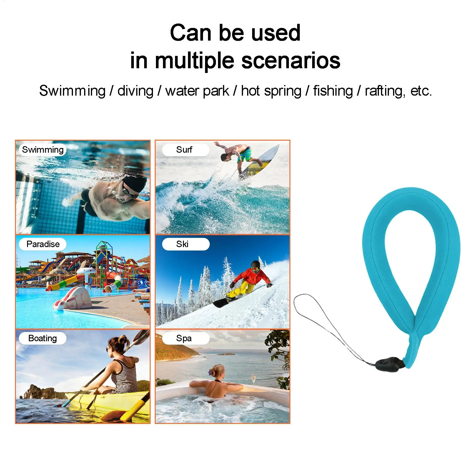Ajustable Waterproof Camera Phone Float Underwater Float Floating Strap Floating Camera Wrist Straps Pool Accessories Wristband