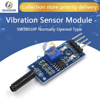 진동 센서 모듈, 상시 열림 유형, SW18010P, 진동 스위치, arduino용 알람 센서 모듈