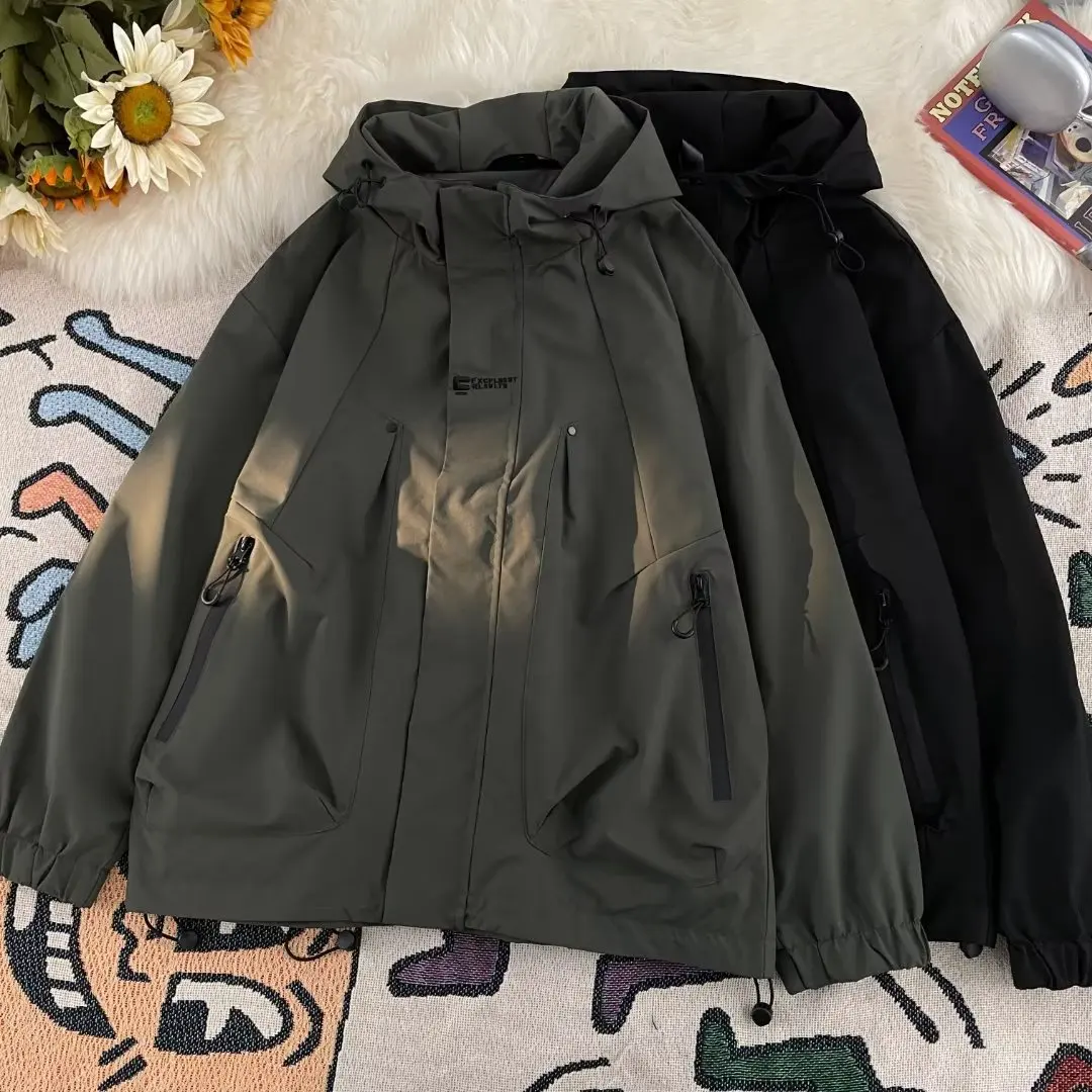 Excellence-chaquetas de senderismo para hombre, cortavientos perfumado, resistente al agua, diseño masrful para un mejor rendimiento al aire libre, otoño 2025
