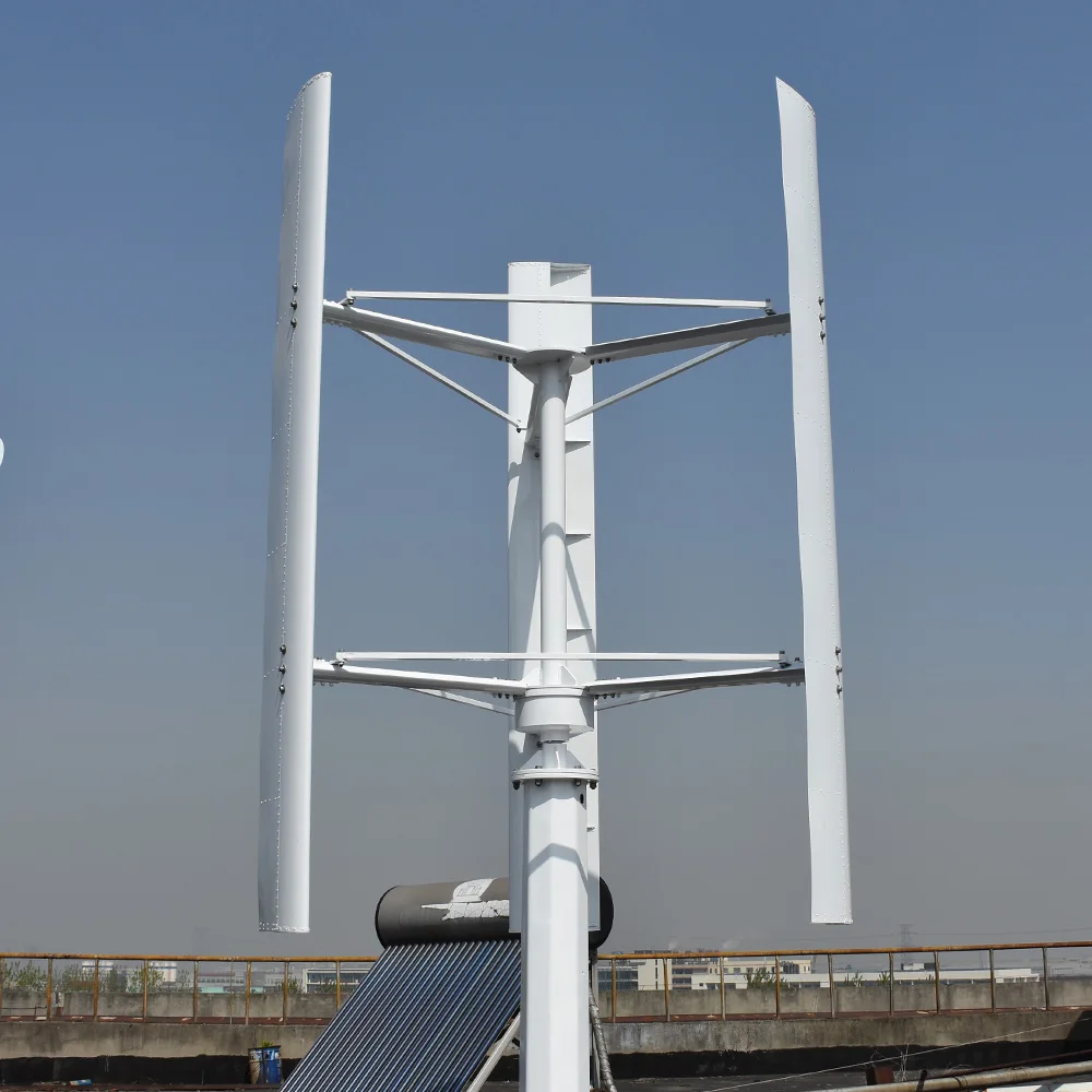 30KW 50KW Vertical Axis Maglev Wind Turbine Free Energy Household Wind Turbine 120V 220VLow Speed Low Noise with Battery system