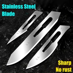 No11/23/24/60 Stainless Steel Blade Carbon Steel Surgical Blade Separate Package Open Express Unbox Engraving Cut Fish Replace