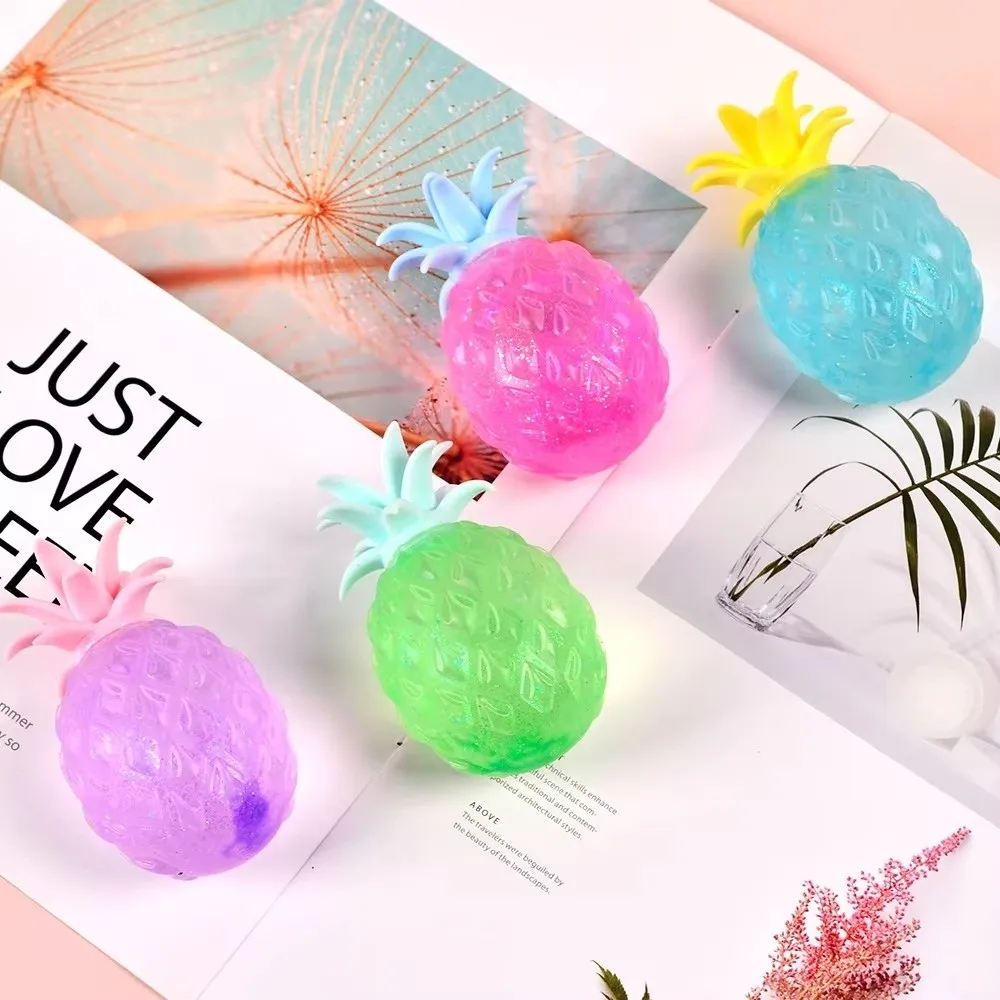 Slow Rebound Pineapple Squeeze Toy Soft Stretchy Pineapple Squishy Toy Slow Rising Fruit Series Pineapple Fidget Toy Adults