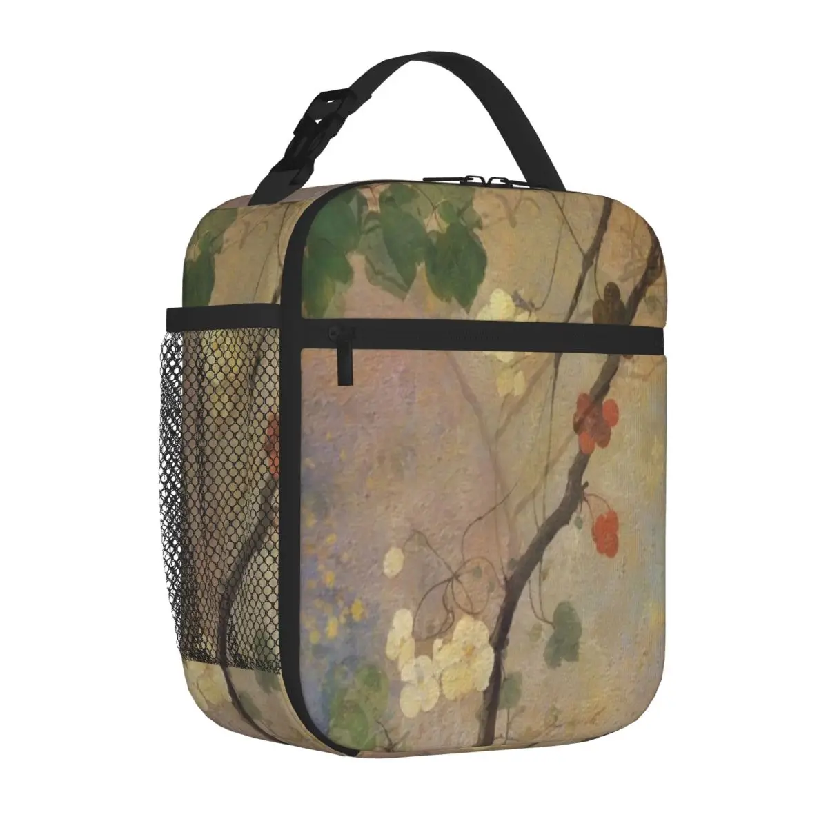 Hot Sale Ivy Striped Outdoor Lunch Bag After School Snack Foldable Lunch Bag
