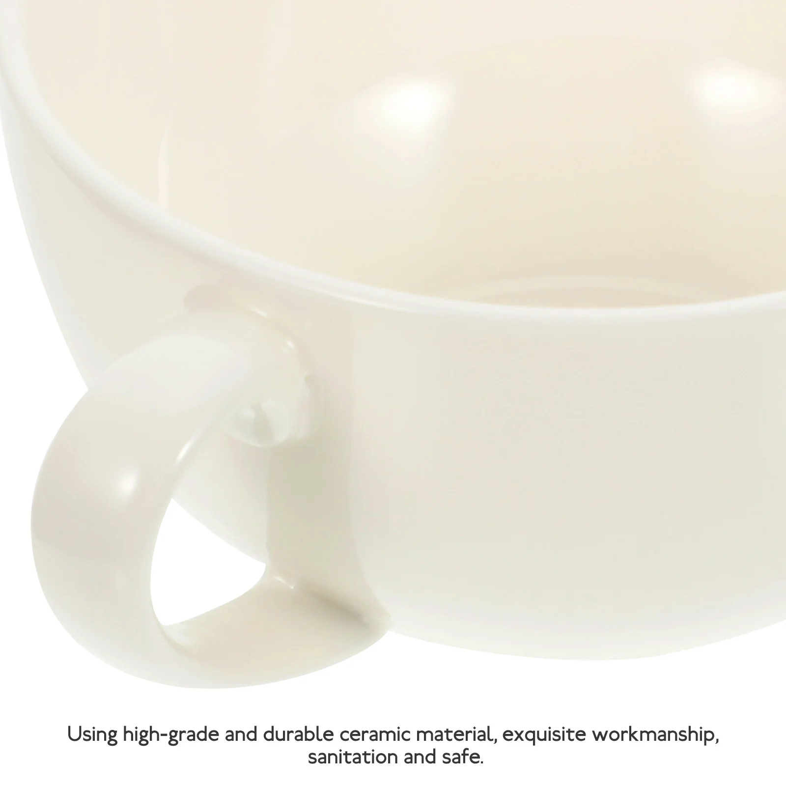 

Ceramic Breakfast Cup Large Capacity Oatmeal Bowl Multifunction Home Office Outdoor Practical Gift Design