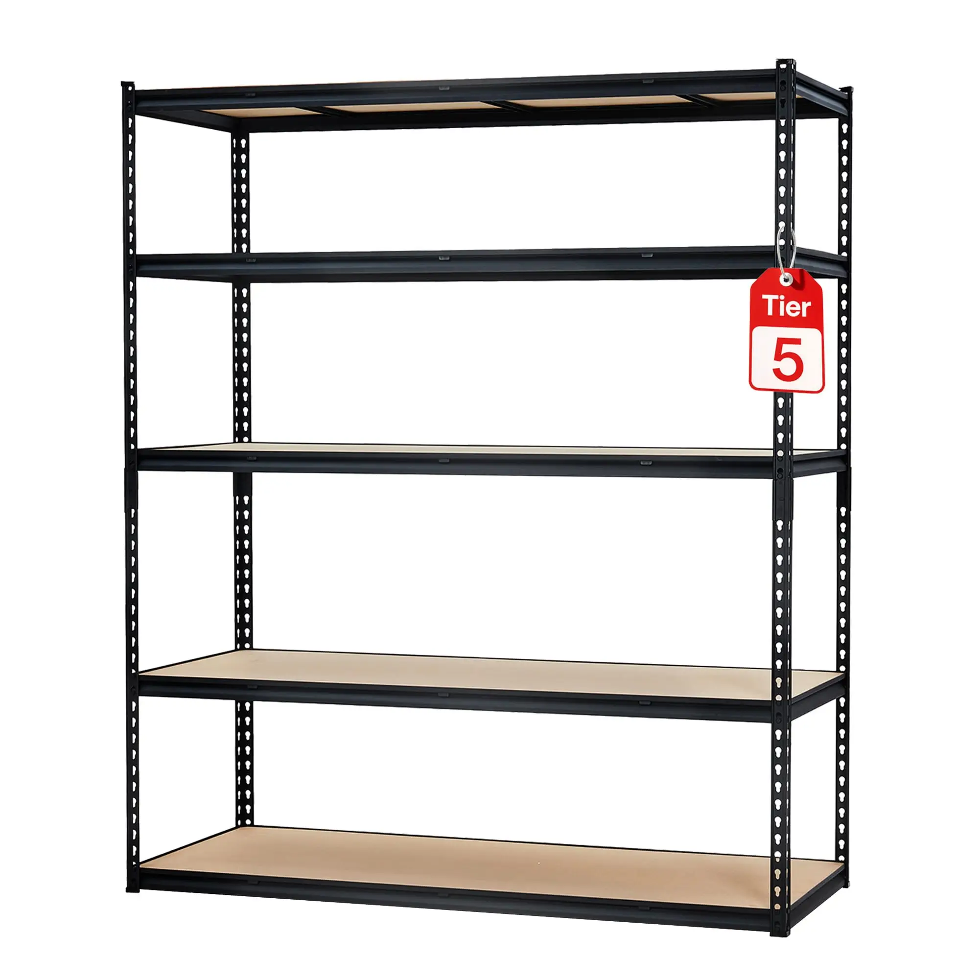 Garage Storage Shelves 5 Tiers, Heavy Duty Storage Shelving Racks with 3000 LBS Capacity, 60 