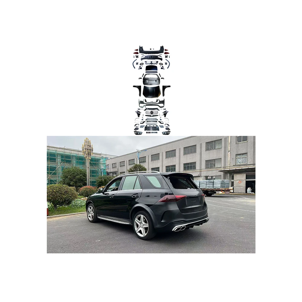 Facelift Auto Accessories Uncut Version for 2013-2019 ML166 W166 Upgrade to GLE W167 63 2020-2024 BODY Kit