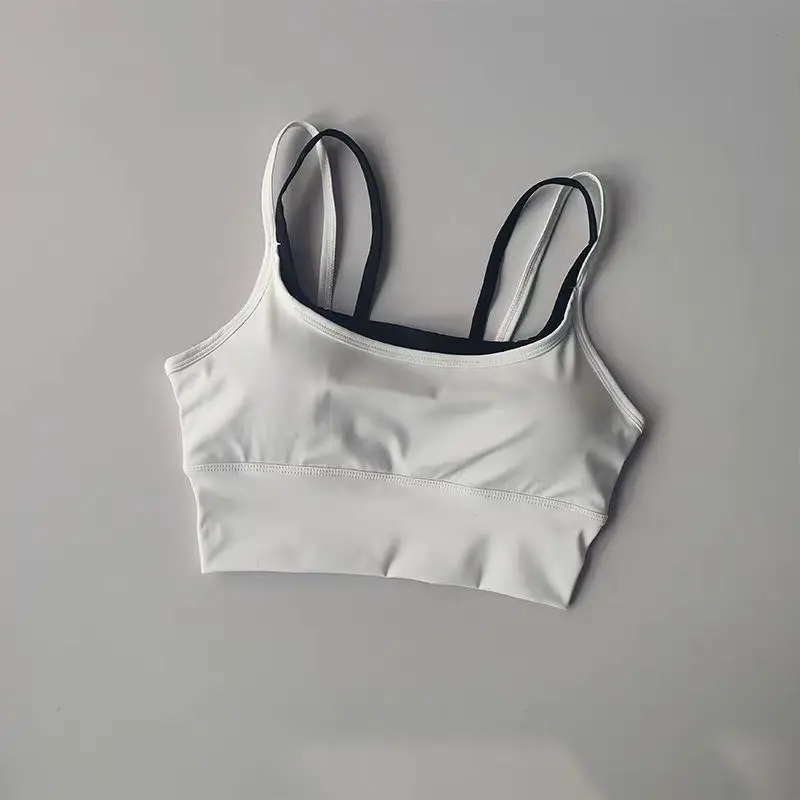Atmungsaktiver Sport-BH für Damen, stoßfest, Fitness-Top, Push-Up Gym Crop Top, Sport-BH, Workout-Top, nahtloser Yoga-BH – Detail 3