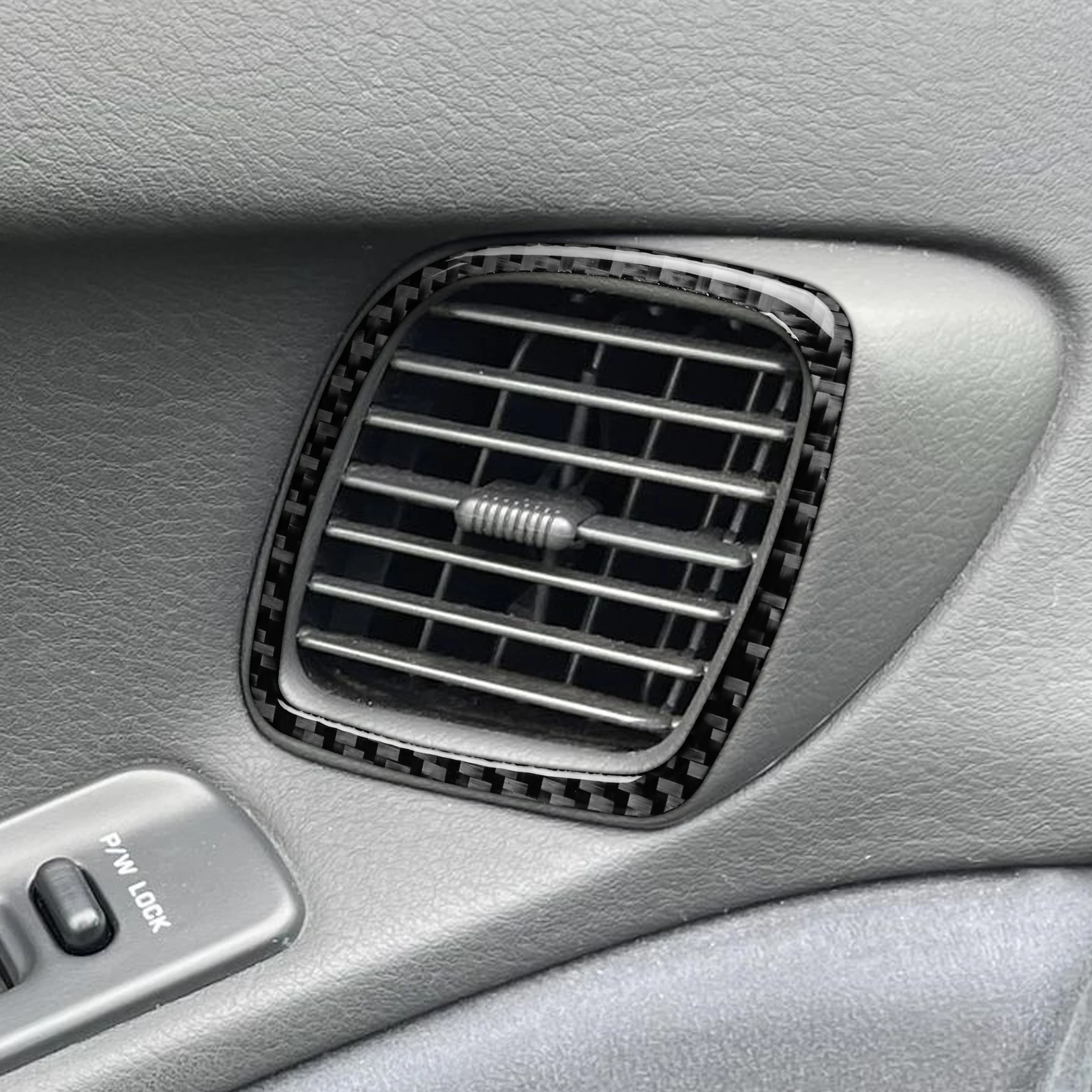 ألياف الكربون الحقيقية اكسسوارات السيارات الباب تنفيس الهواء غطاء الكسوة ملصق لينة لنيسان 300ZX Z32 1989 90 91 92 93 94 95 96 1997