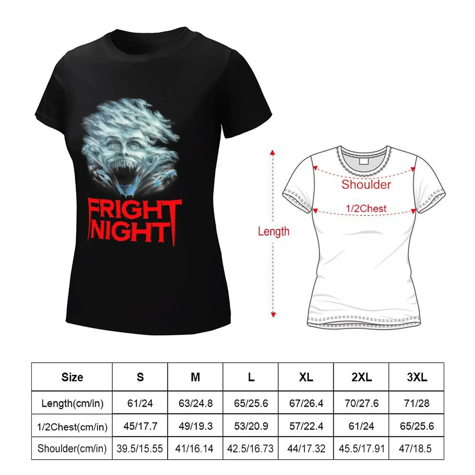 Fright Night T-Shirt cute clothes graphics Female clothing t-shirts for Women pack