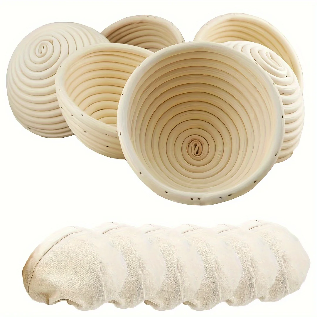 Bread Proofing Basket Rattan Banneton Bread Baking Tool Washable European Style Wicker Basket for Homemade Sourdough