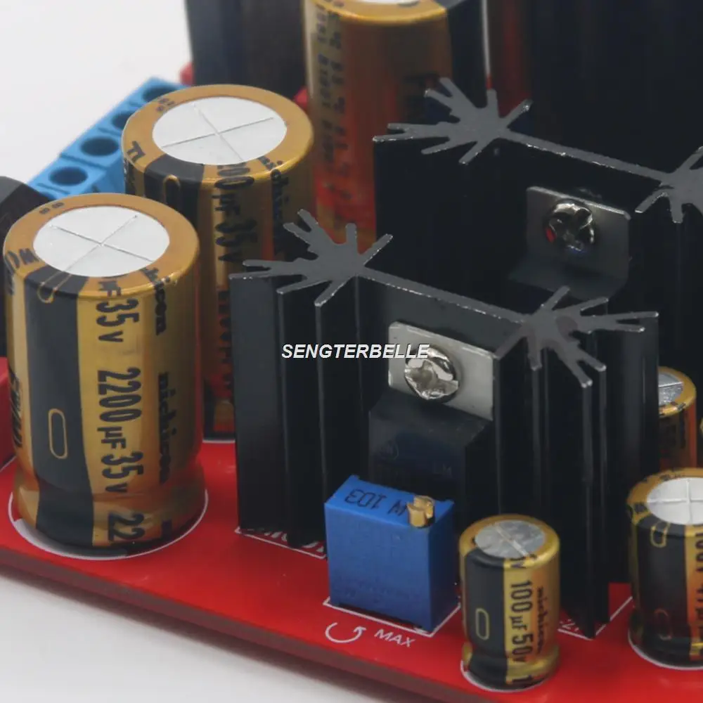 Собранный регулятор напряжения LM317 LM337 с двойным + одновыходом, плата питания