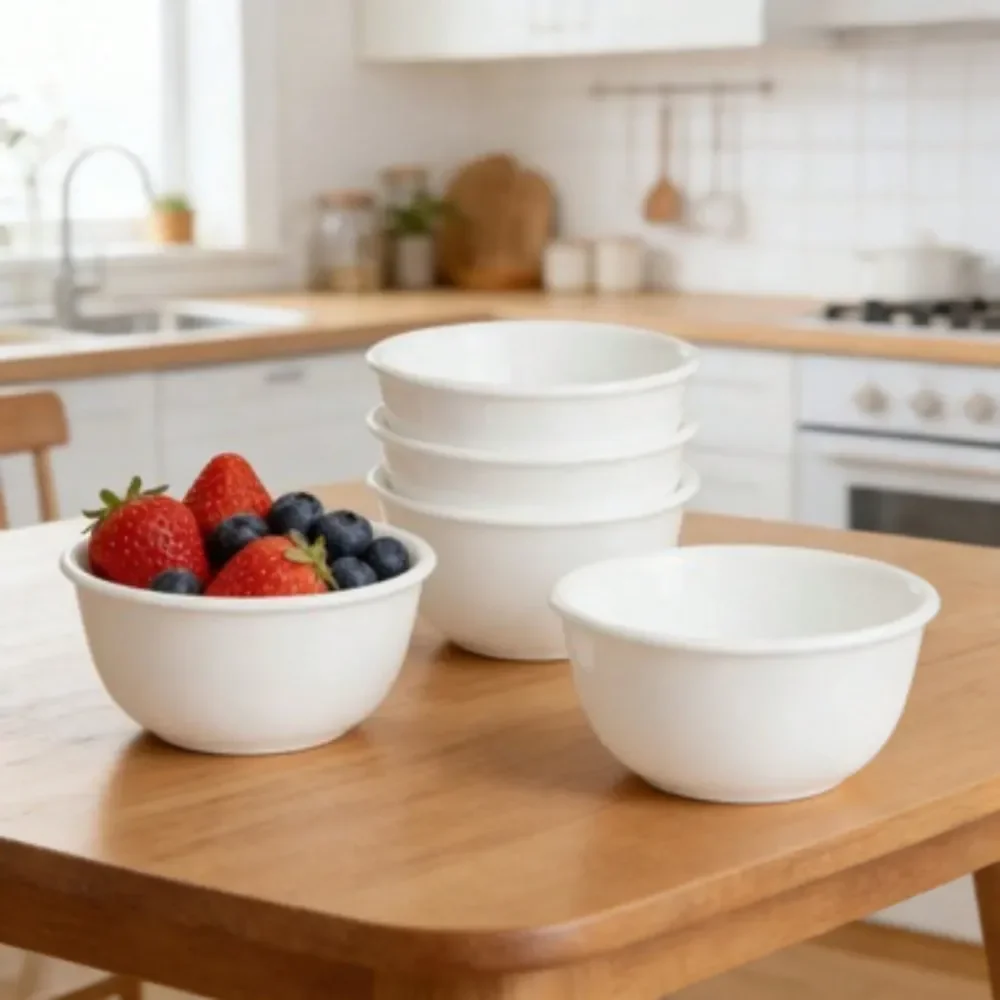 

Frost White 12 Oz Glass Rice Bowl Set Of 4
