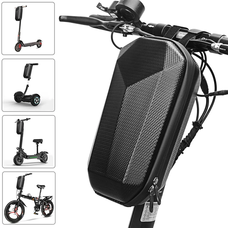 Electric Scooter Front Bag Waterproof EVA Hard Shell Bags Reflective Handlebar Hanging Bag Storage Accessories For Xiaomi M365