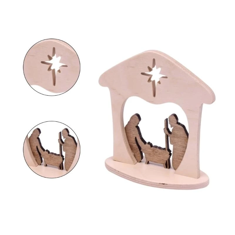 مشهد المهد عيد الميلاد الحلي العلامة جيسوس وود يعبر عن اعتقادك #4