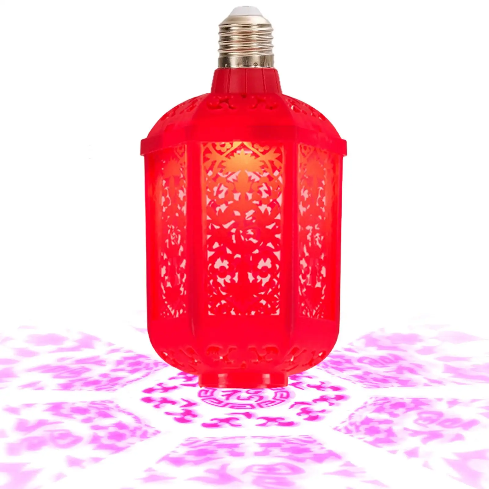 7-Colors Fu Character LED E27 Lamp Chinese Lucky Lantern New Year Decorations Chinese Spring Festival Lantern Lights