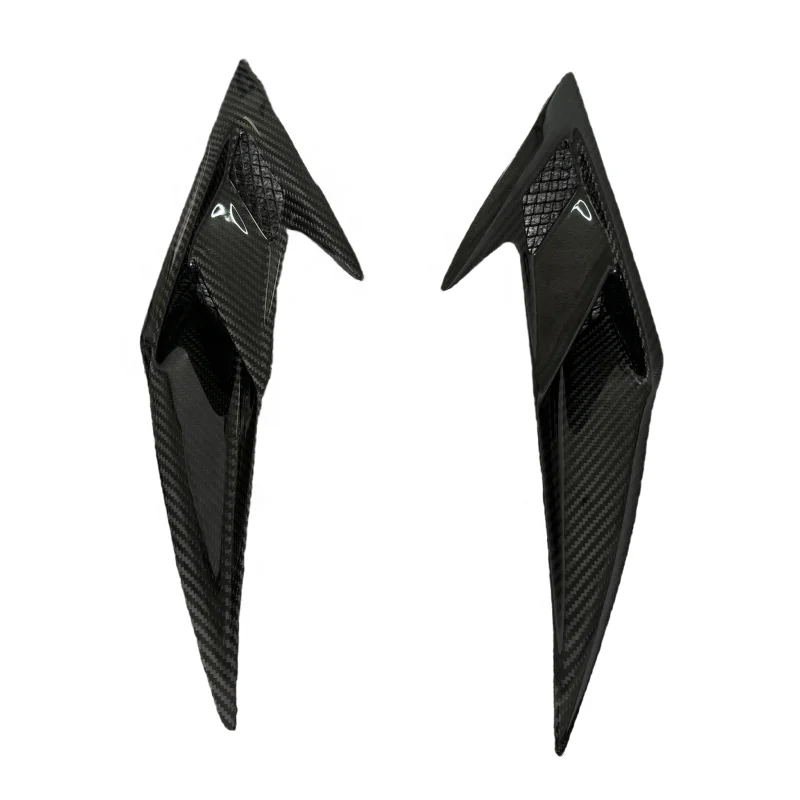 

For Ferrari F8 PK Style Dry Carbon Fiber Light Trim Front Fender Vent Body Kit