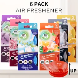 Air Fusion Odor Eliminator Gel 12 Pack 2.1 Oz Air Freshener Gel Lavender, Lemon, Linen & Sky, Peony, Dark Ice, Hawaiian Paradise