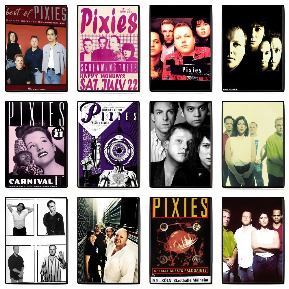 Lo-Fi Alternative Rock P-Pixies Poster Self-adhesive Art Waterproof Sticker Coffee House Dorm Room Wall Decor