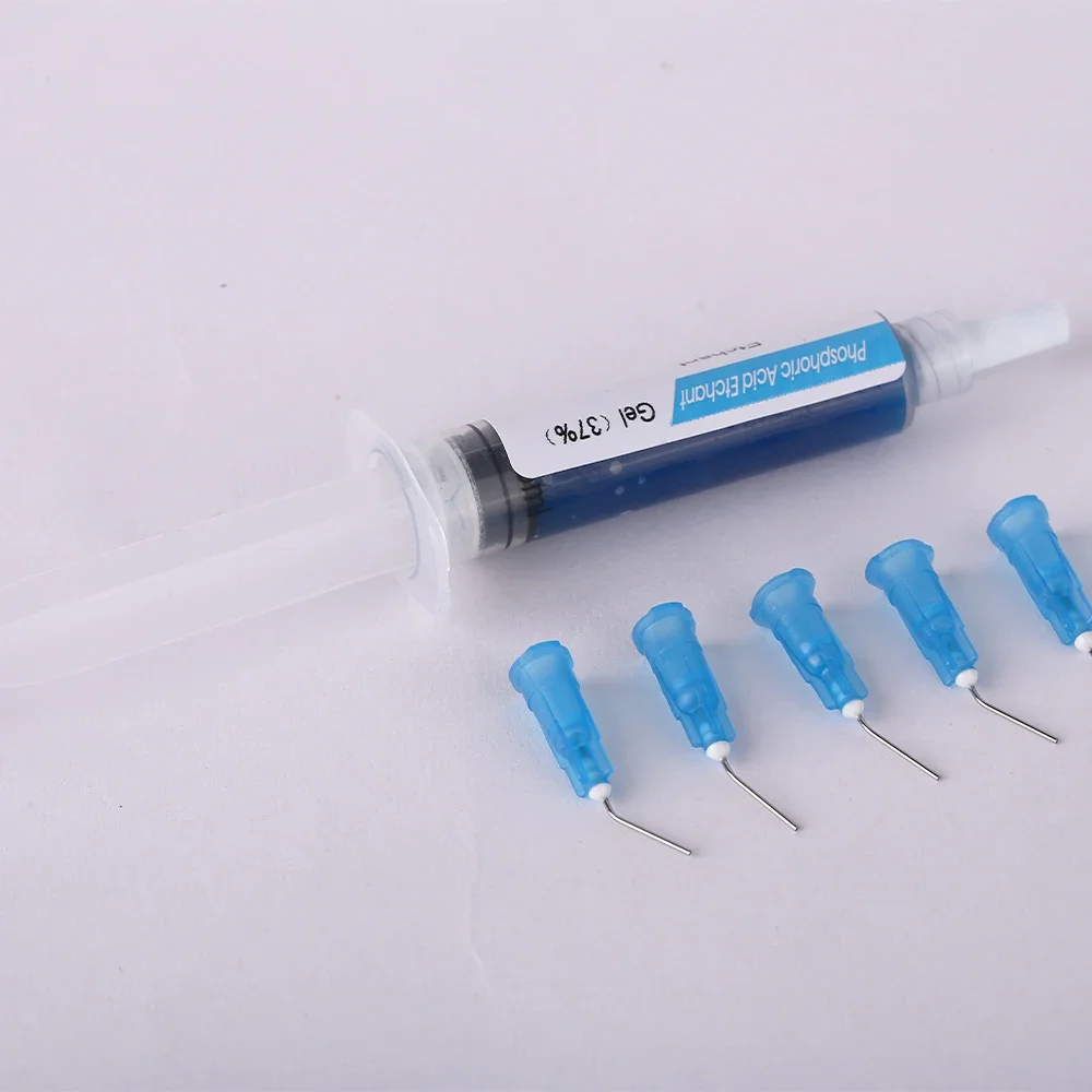 Dental Etching Gel 37% Dental Materials Teeth Cleaning Adhesive Resin Braces Bonding Glue Phosphoric Acid Etchant+5pcs Tips