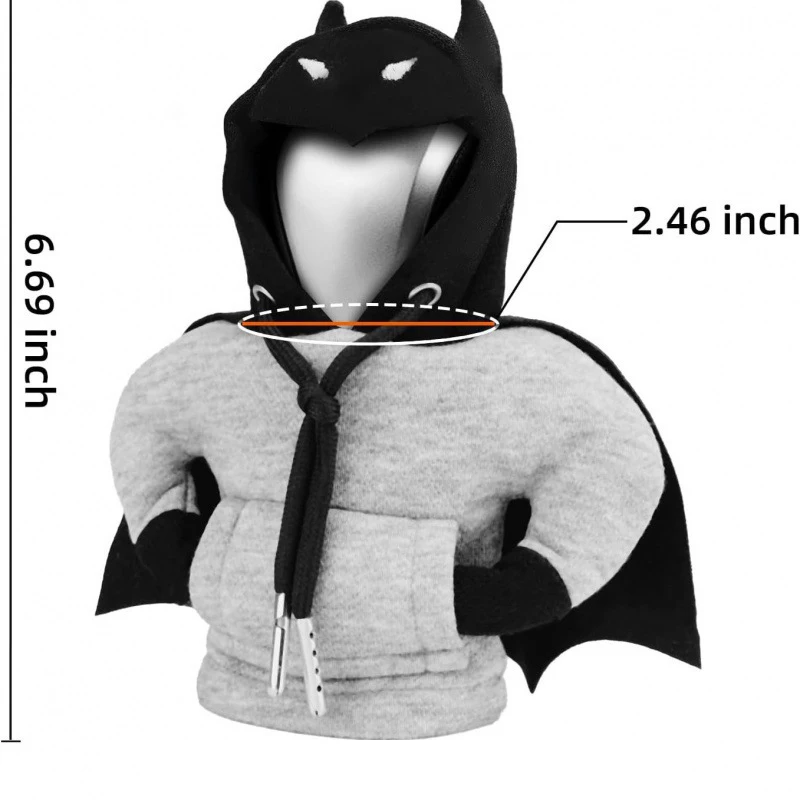Universa Bat Shift Lever Collars Hoodie Car Gear Shift Knob Cover Change Lever Sweatshirt Gear shift Cover Hoodie Gear Knob Sw — zdjęcie 6