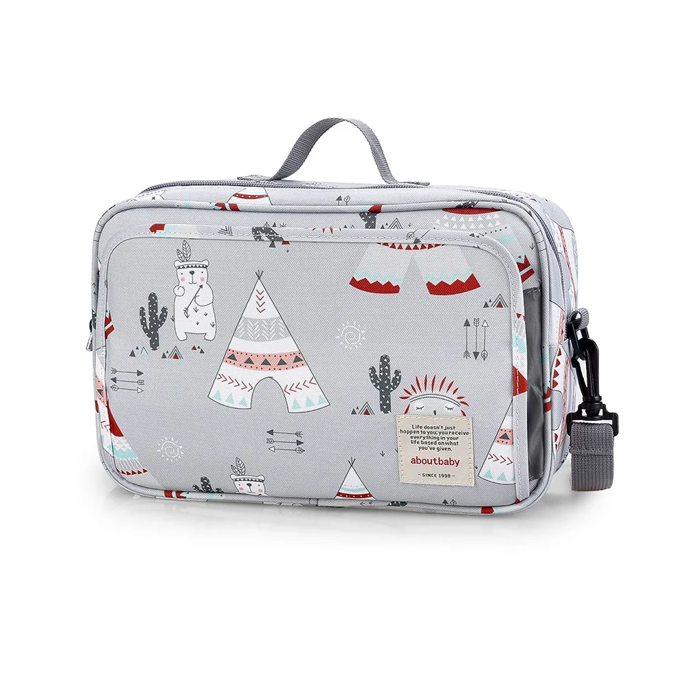 

Полиэстеровая сумка для детской коляски, большая вместительная водонепроницаемая сумка для путешествий, сумка для мамы с несколькими карманами, портативный органайзер для коляски на открытом воздухе