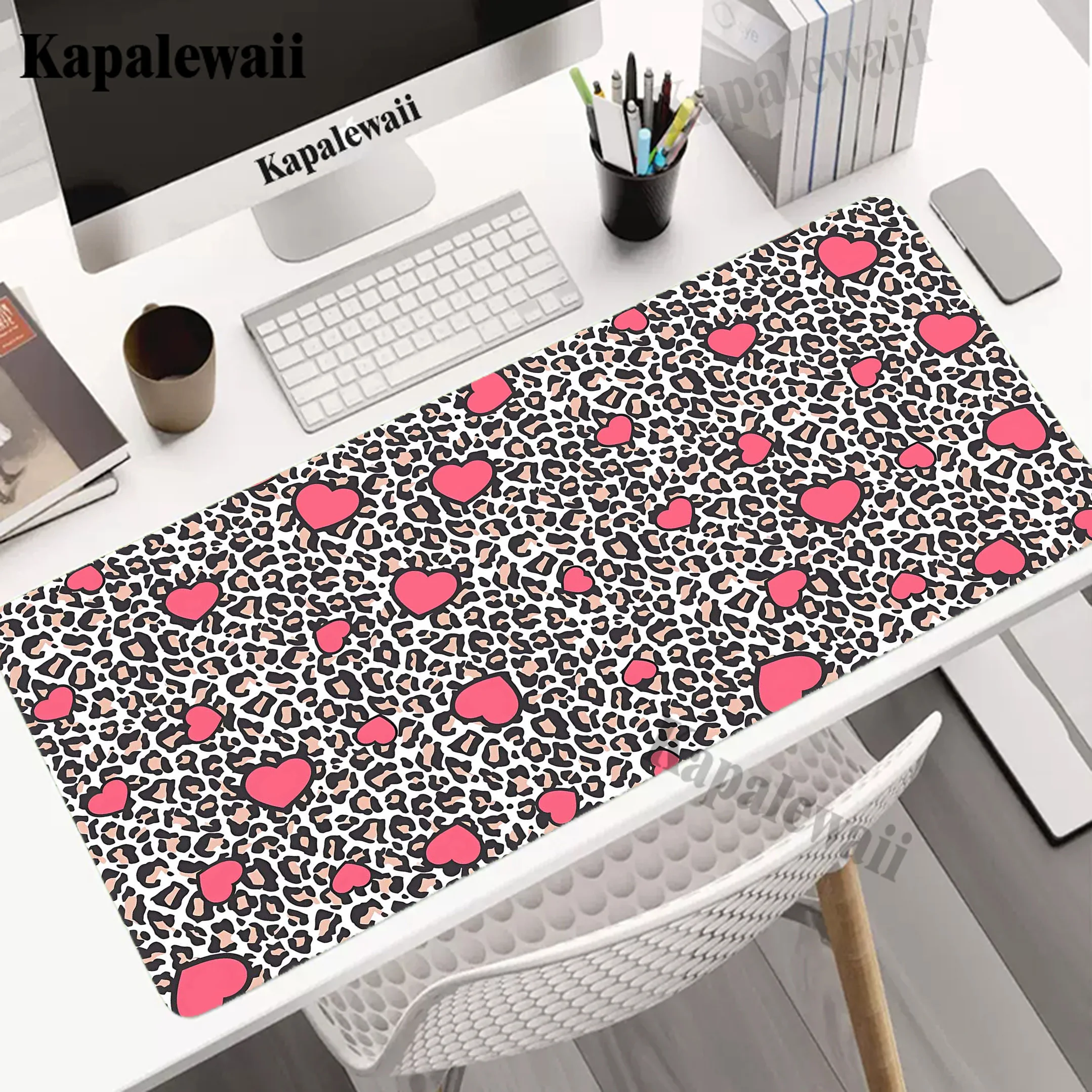 Kawaii Cat Mouse Pad Gaming Mousemat Locking Edge Anti-slip Desk Mat Pc Gamer Accessoires Mousepad Speed Notebook Keyboard Pads